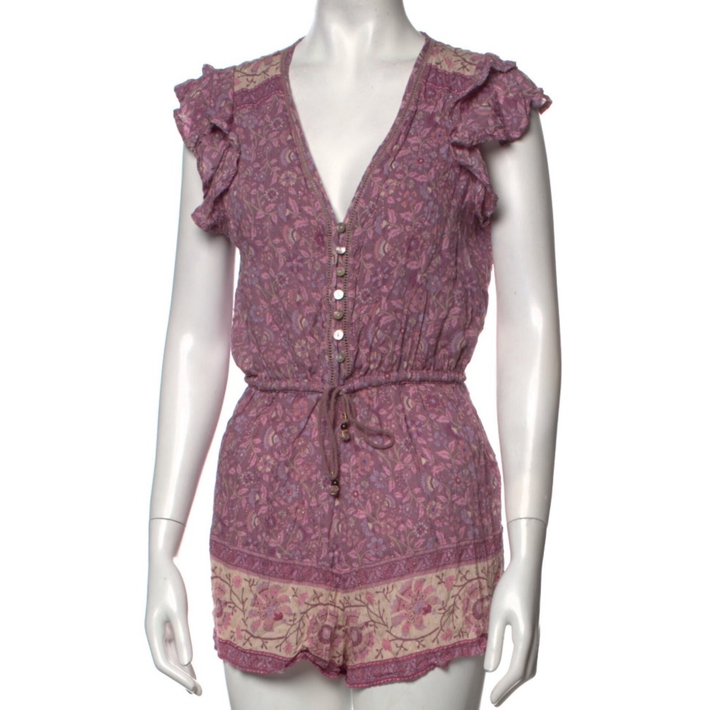 Spell & the Gypsy Collective Dahlia Romper in Mulberry